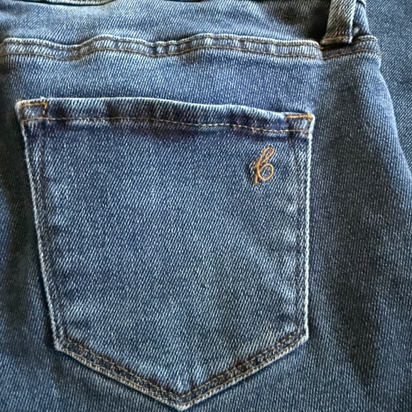 Blanqi Denim Maternity Belly Support Straight Leg Jeans Size 10 Medium Wash - Picture 13 of 16